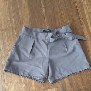 Banana Republic Gray Tie-Waist Shorts